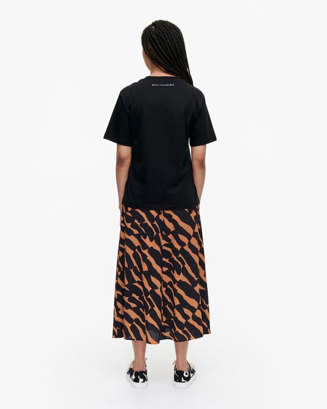 Marimekko Hohka Solid t-shirt, musta