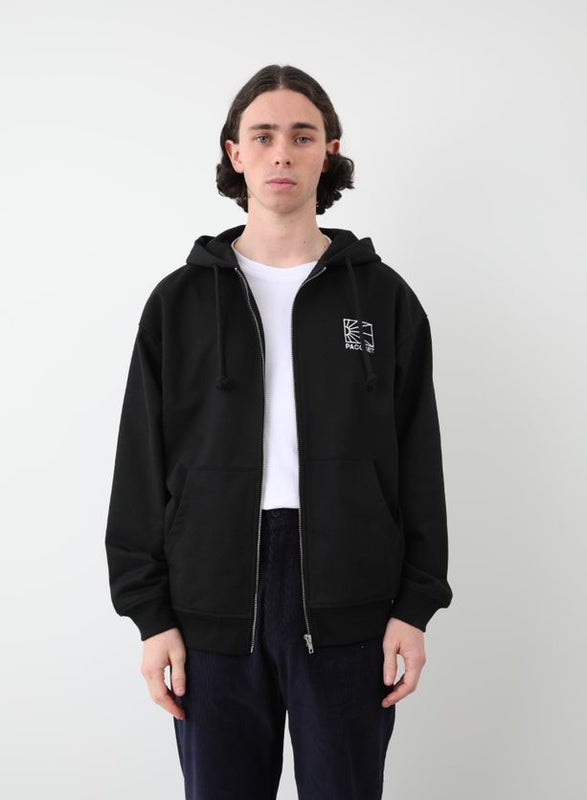 Rassvet Logo Zip Hoodie, black