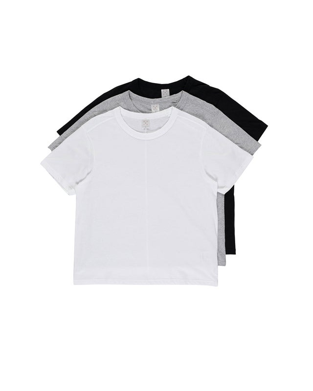 Pop Undershirt 3-pack, black / grey / white