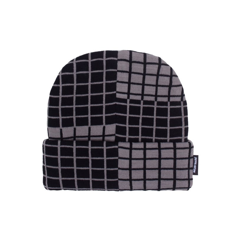 Fucking Awesome Checker Block beanie, black / grey