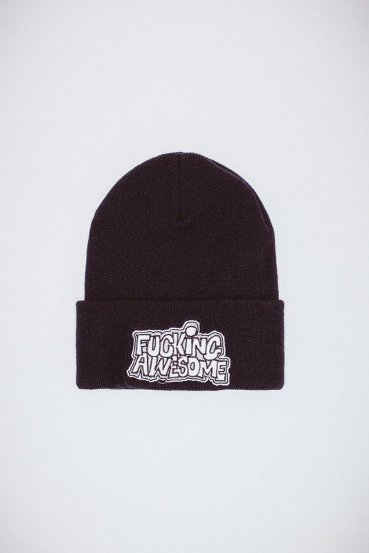Fucking Awesome PBS Logo Cuff Beanie, black