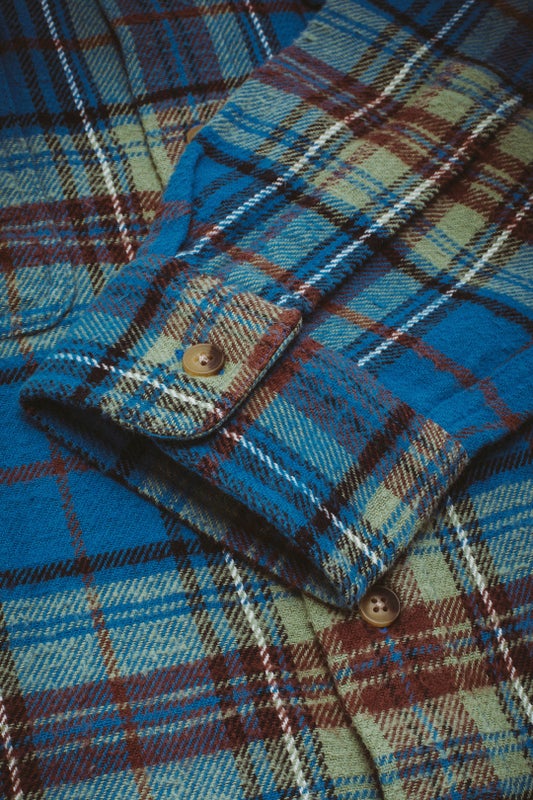Fucking Awesome Rusty Plaid Flannel, Blue / Plaid