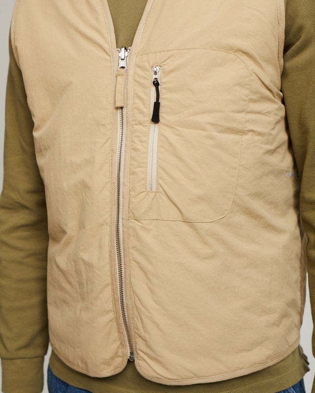 Pop Harold Reversible Vest, white pepper