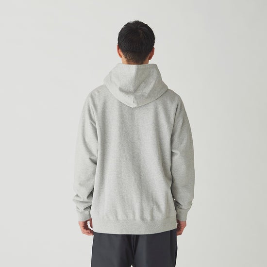 Snow Peak Recycled Cotton Zip Up Hoodie, grey