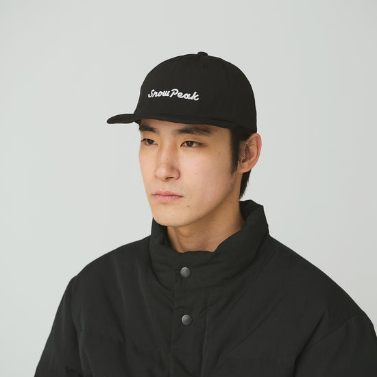 Snow Peak Typography Cap, black