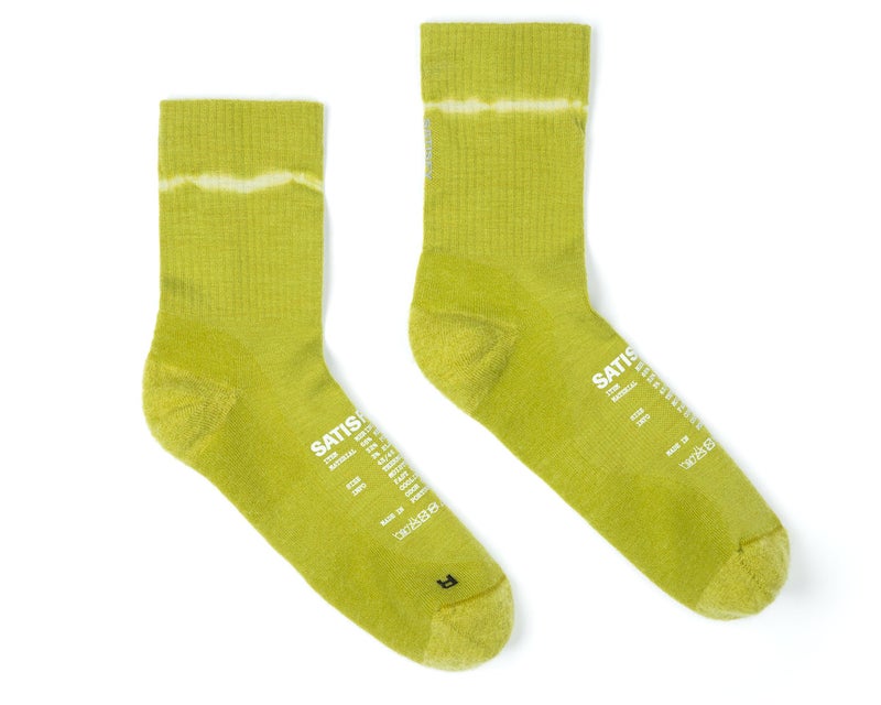 Satisfy Merino Nylon Tube Socks, tie-dye / grenoble green.