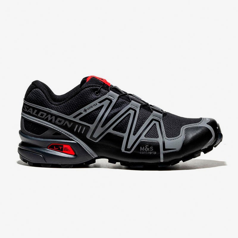 Salomon Speedcross 3 GORE-TEX, black / asphalt / flame scarlet.