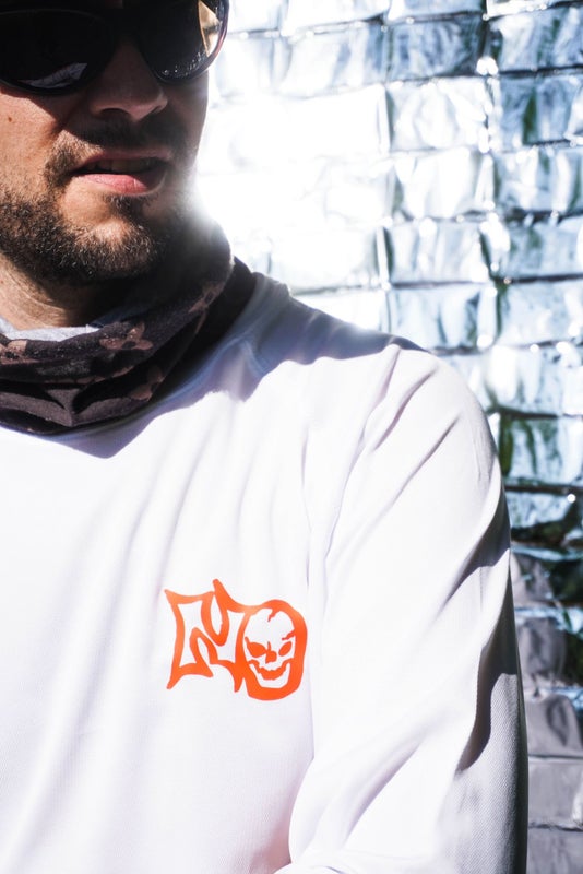 No Sports LS Tee, white.