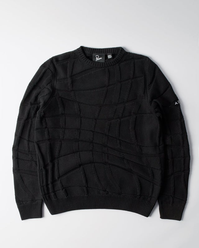 Parra Your Boring Abstract Village Knit, black