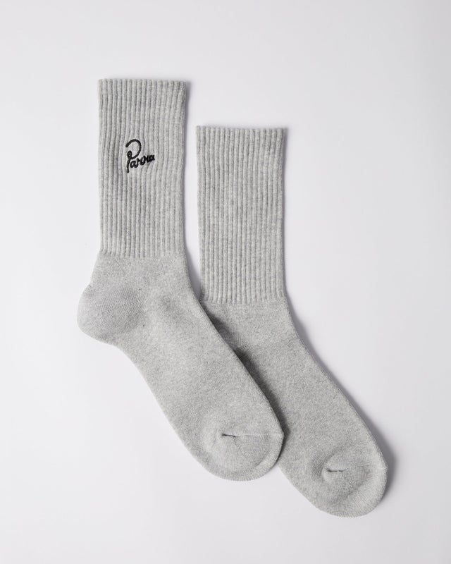 PARRA SIGNATURE CREW SOCKS GREY