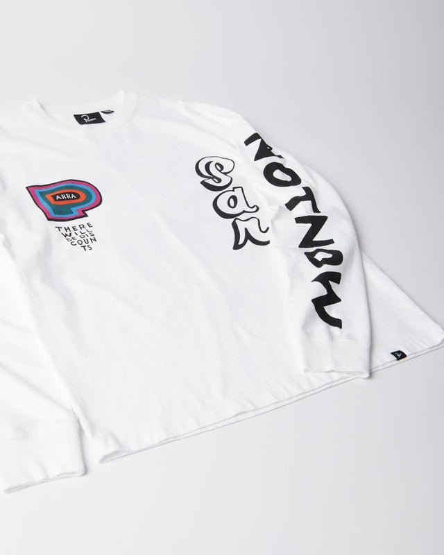 Parra There Will Be Not Long Sleeve T-shirt, white