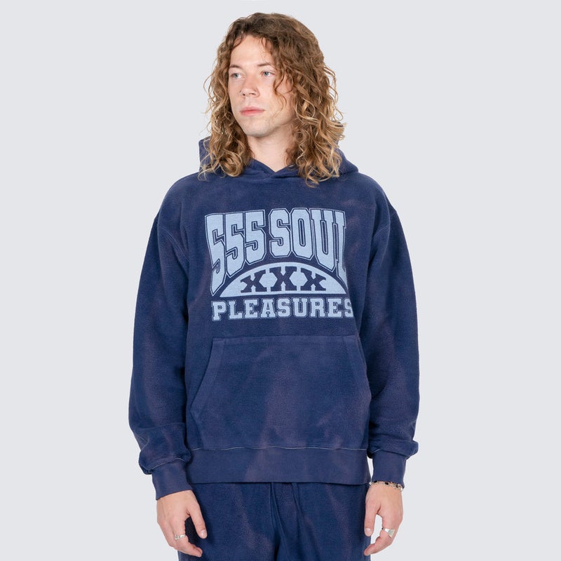 Pleasures X Triple 5 Soul Inside Out Hood, navy