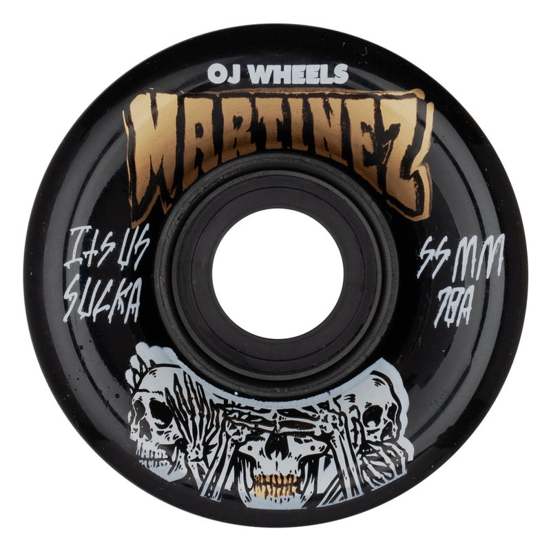 OJ Wheels 55mm Milton Martinez Hear No Evil Mini Super Juice Black 78a