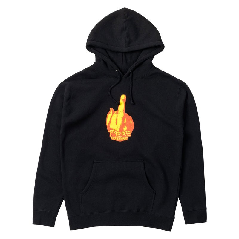 There Up Yours Hoodie, black.