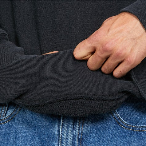 Edwin Raglan-sleeve Crewneck, black ozone