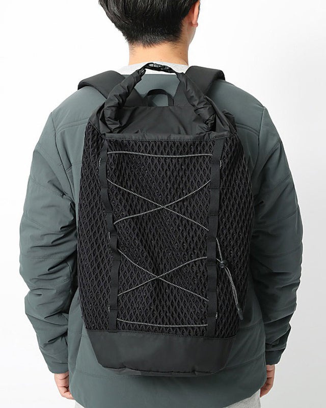 Snow Peak Double Face Mesh Backpack, black