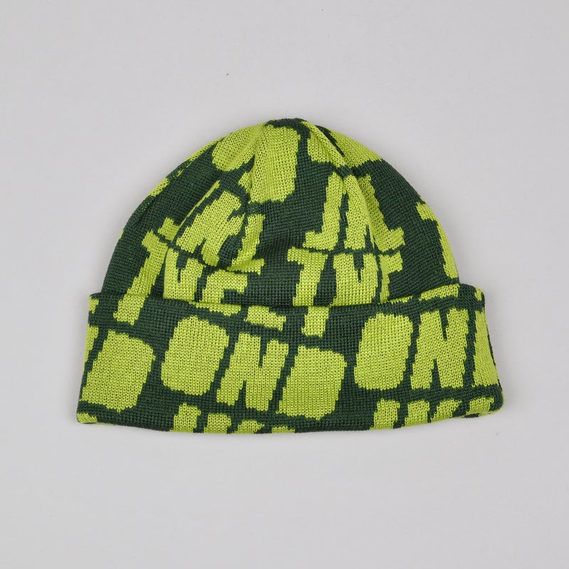 Beyond Stencil Merino Beanie, green