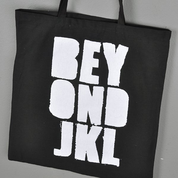 Beyond Stencil Long Shopping Bag, black