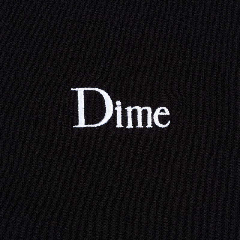 Dime Classic Small Logo Crewneck, black