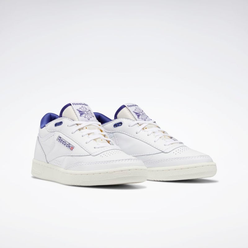 Reebok Club C Mid II Vintage, cloud white / chalk / bold purple