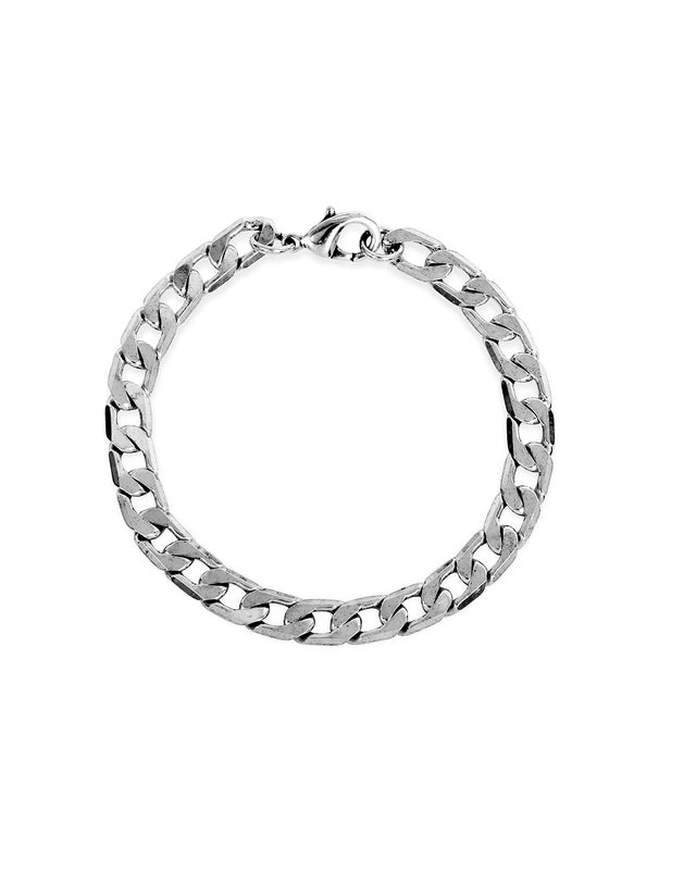Two Jeys Cuban Bracelet, silver