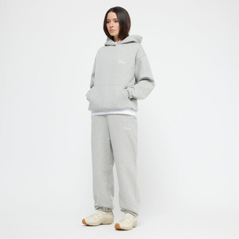 Dime Small Logo Hoodie, grey heather