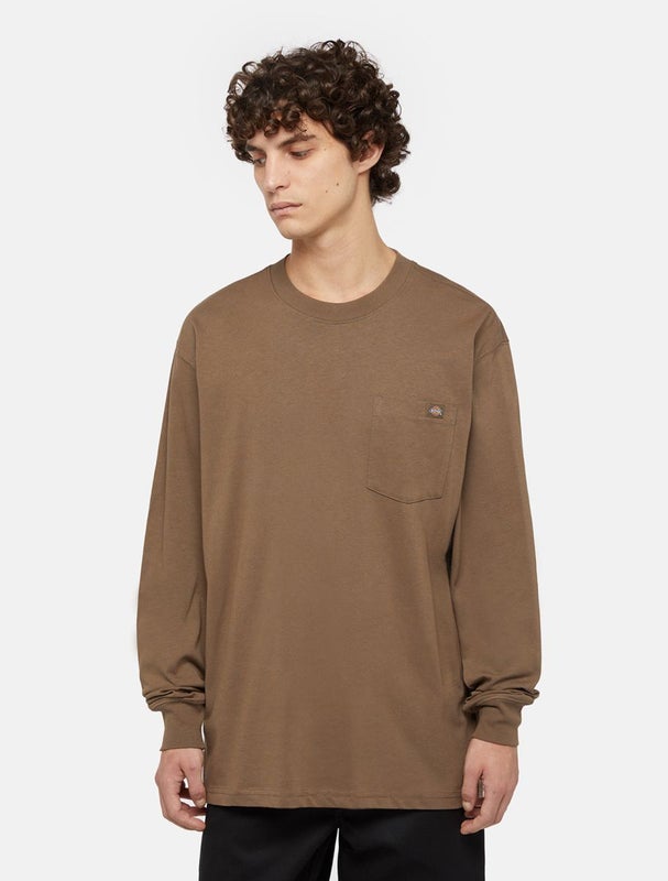 Dickies Luray Pocket LS Tee, mushroom