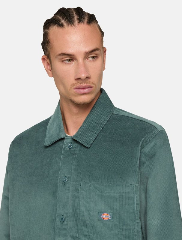 Dickies Corduroy LS Shirt, lincoln green