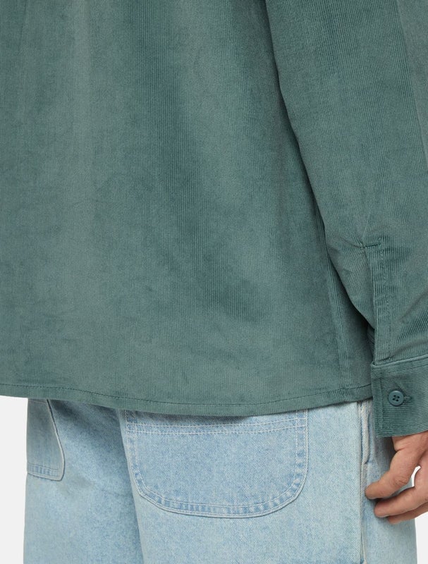 Dickies Corduroy LS Shirt, lincoln green