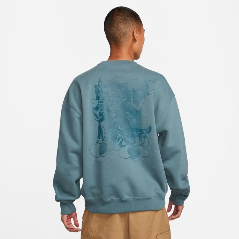 Nike SB "Skate Like A Girl" Crew, mineral slate / dark teal green