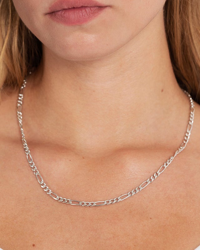 Two Jeys Figaro Chain, silver