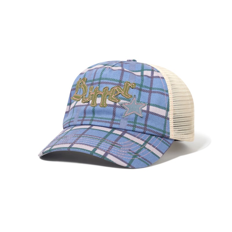Butter Edge Trucker Cap, plaid