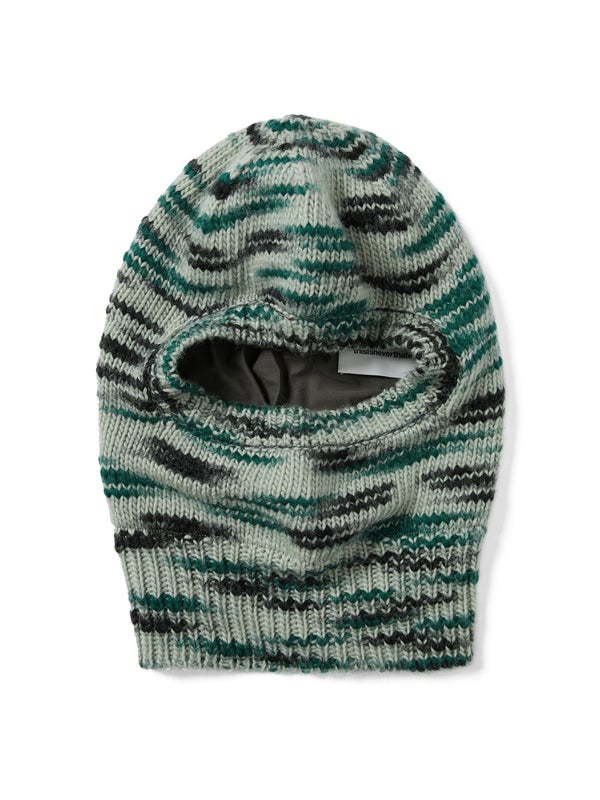 thisisneverthat GORE-TEX Windstopper Wool Knit Balaclava, sage