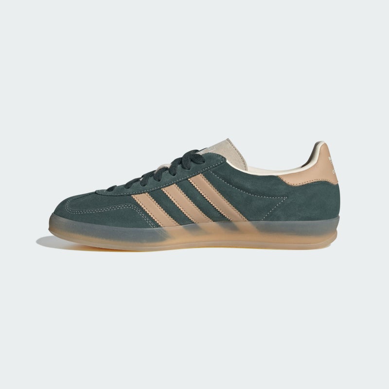 adidas Gazelle Indoor, shadow green / warm sandstone / wonder white