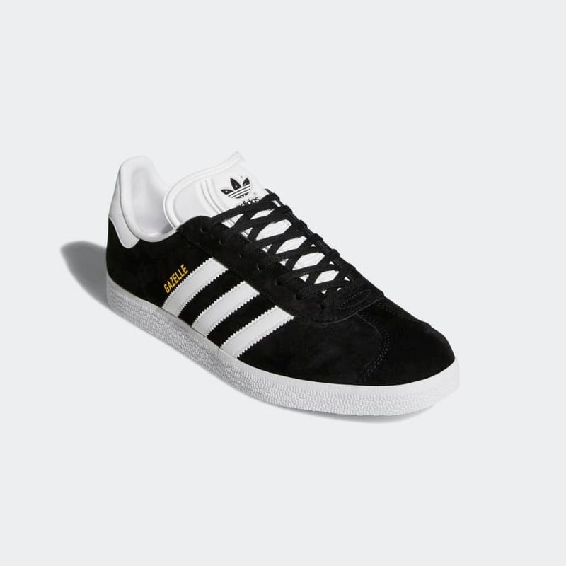 adidas Gazelle, core black / white / gold