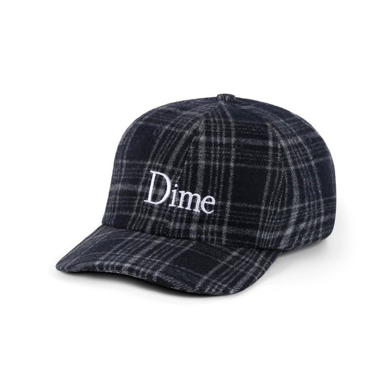Dime Classic Wool Cap, navy plaid