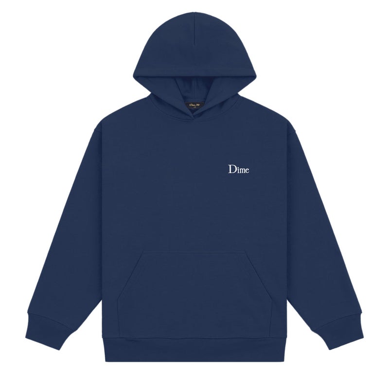 Dime Small Logo Hoodie, navy