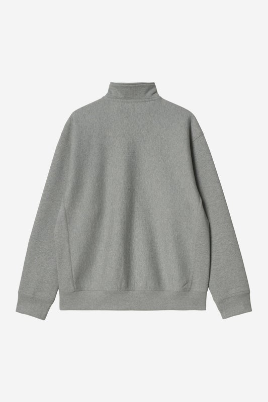 Carhartt Half Zip American Script Sweat, grey heather