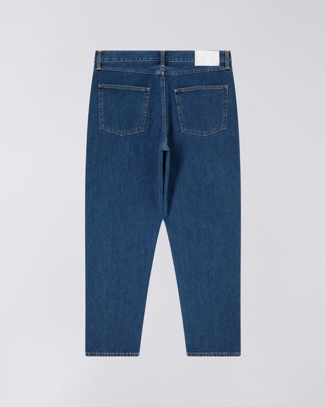 Edwin Cosmos Pant, blue mid marble wash