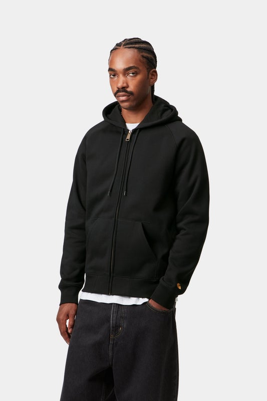 Carhartt Hooded Chase Jacket, black / gold