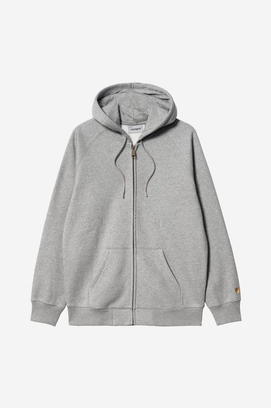 Carhartt Hooded Chase Jacket, grey heather / gold
