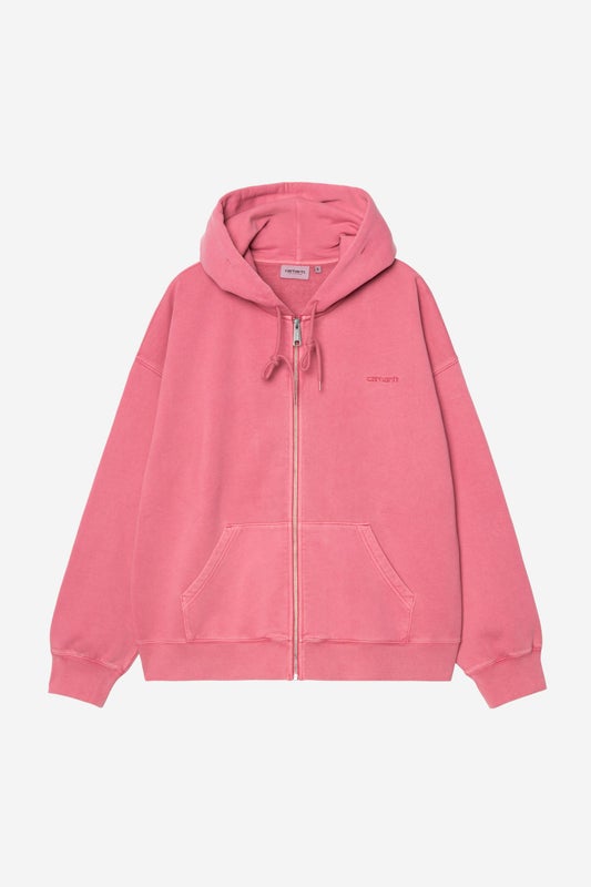 Carhartt Hooded Benton Sweat Jacket, primrose garment dyed
