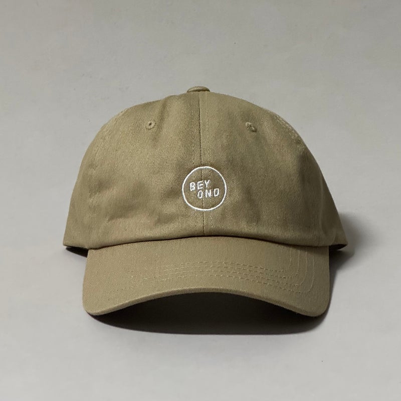Beyond Brand Logo 6-panel Hat, khaki.