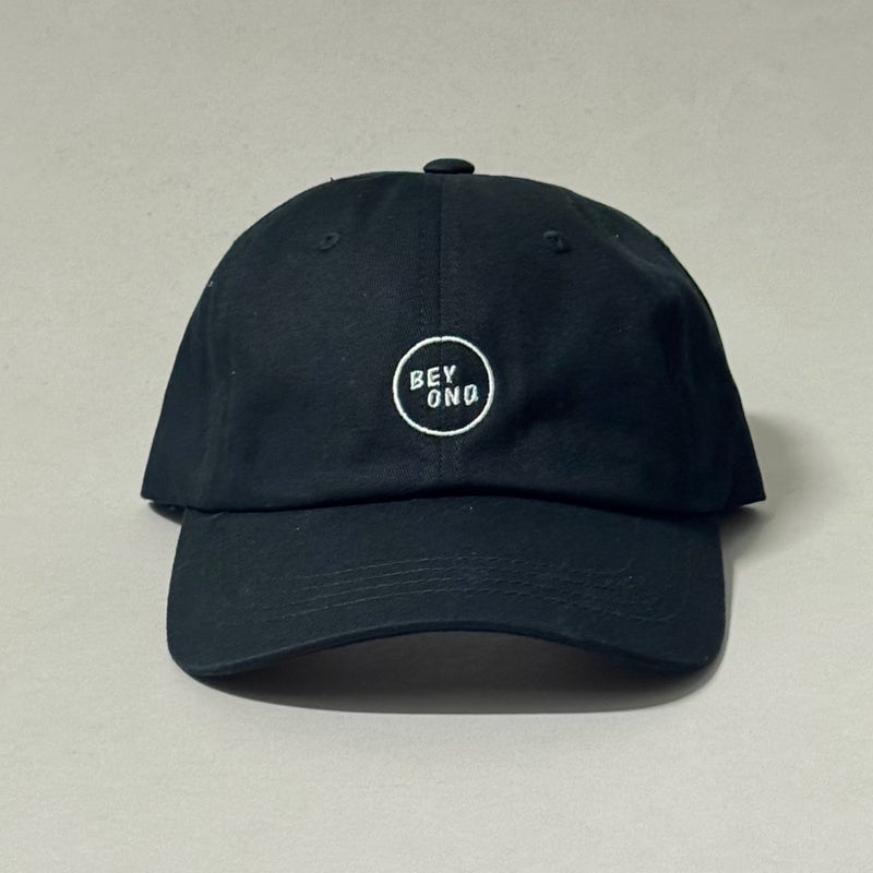 Beyond Brand Logo 6-panel Hat, black.