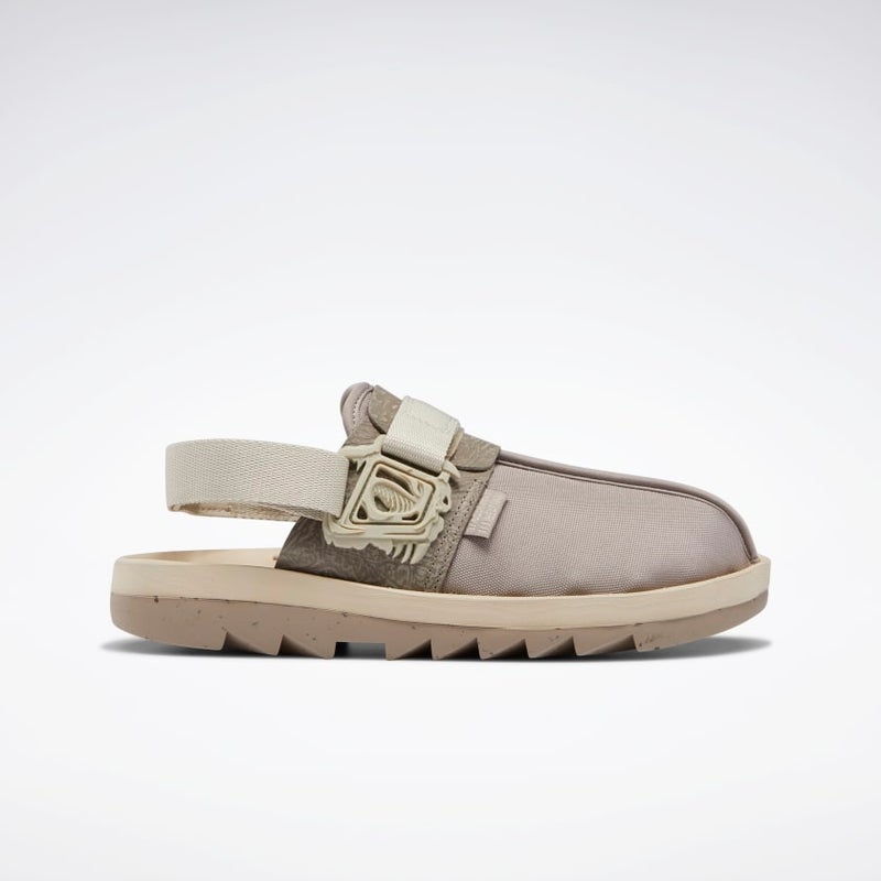 Reebok Jurassic World Beatnik Slide, boulder grey / parchment / oatmeal