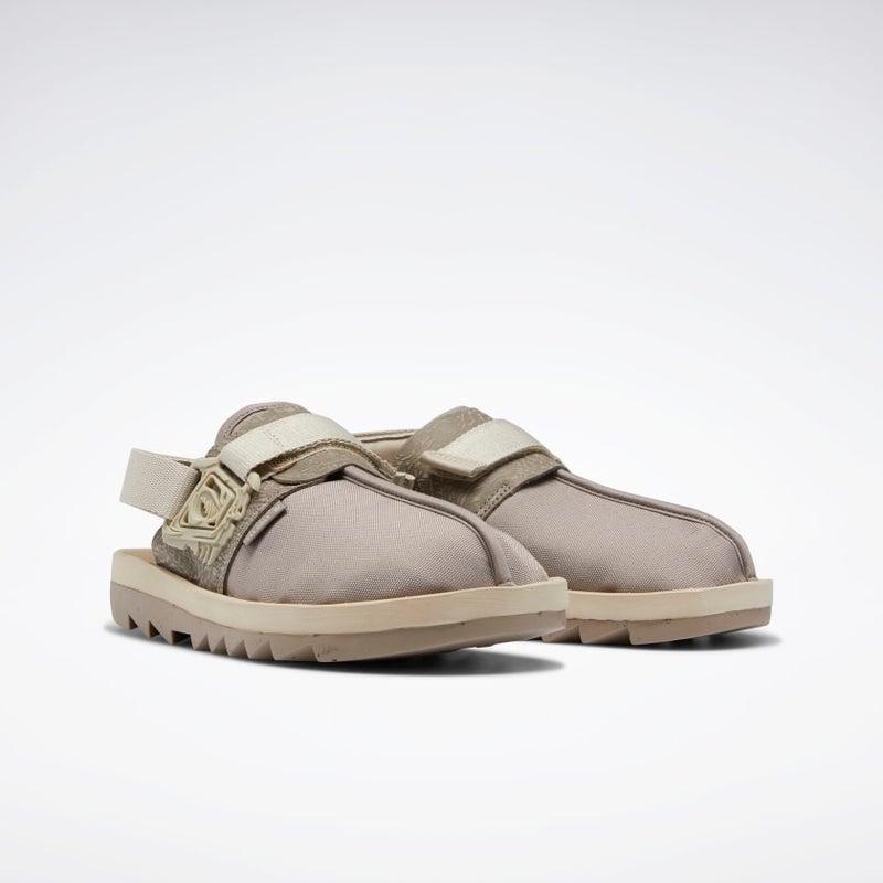 Reebok Jurassic World Beatnik Slide, boulder grey / parchment / oatmeal