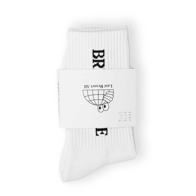Last Resort Brek Free Socks, white