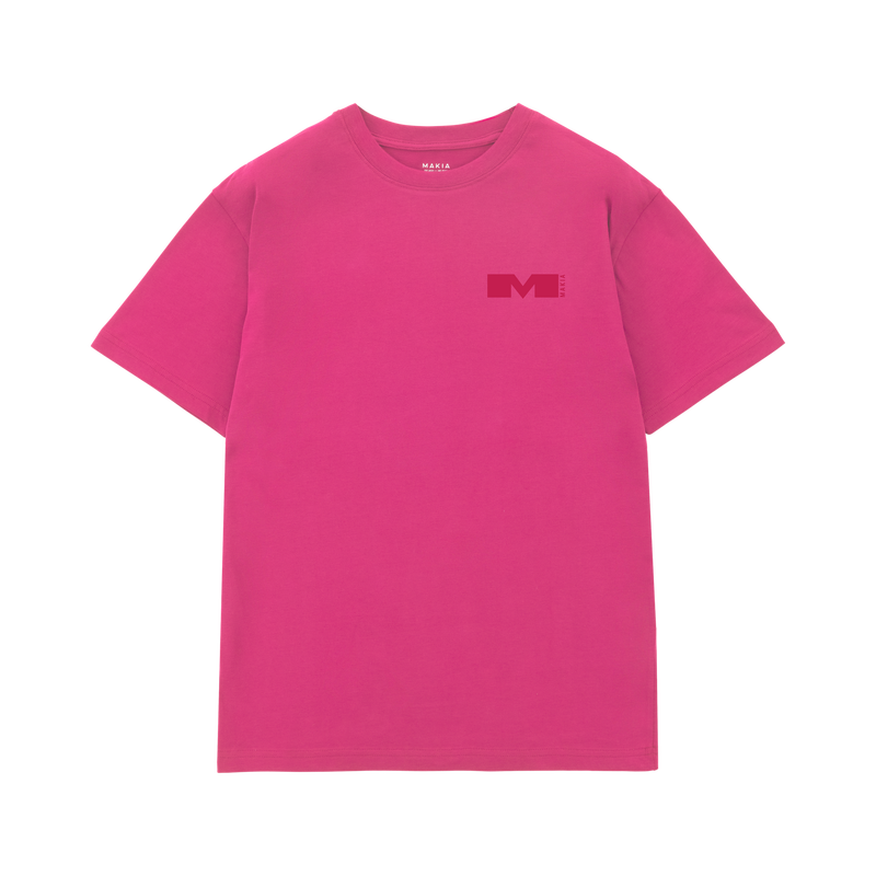 Makia Statement Tee, raspberry