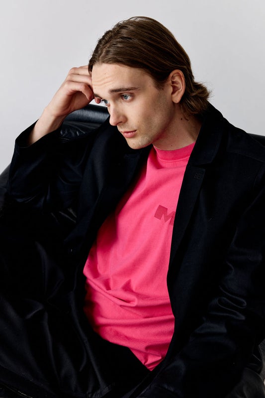 Makia Statement Tee, raspberry