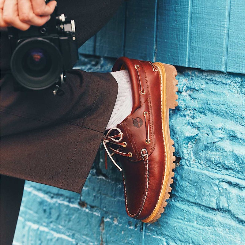 Timberland Authentic Boat Shoe, burgundy